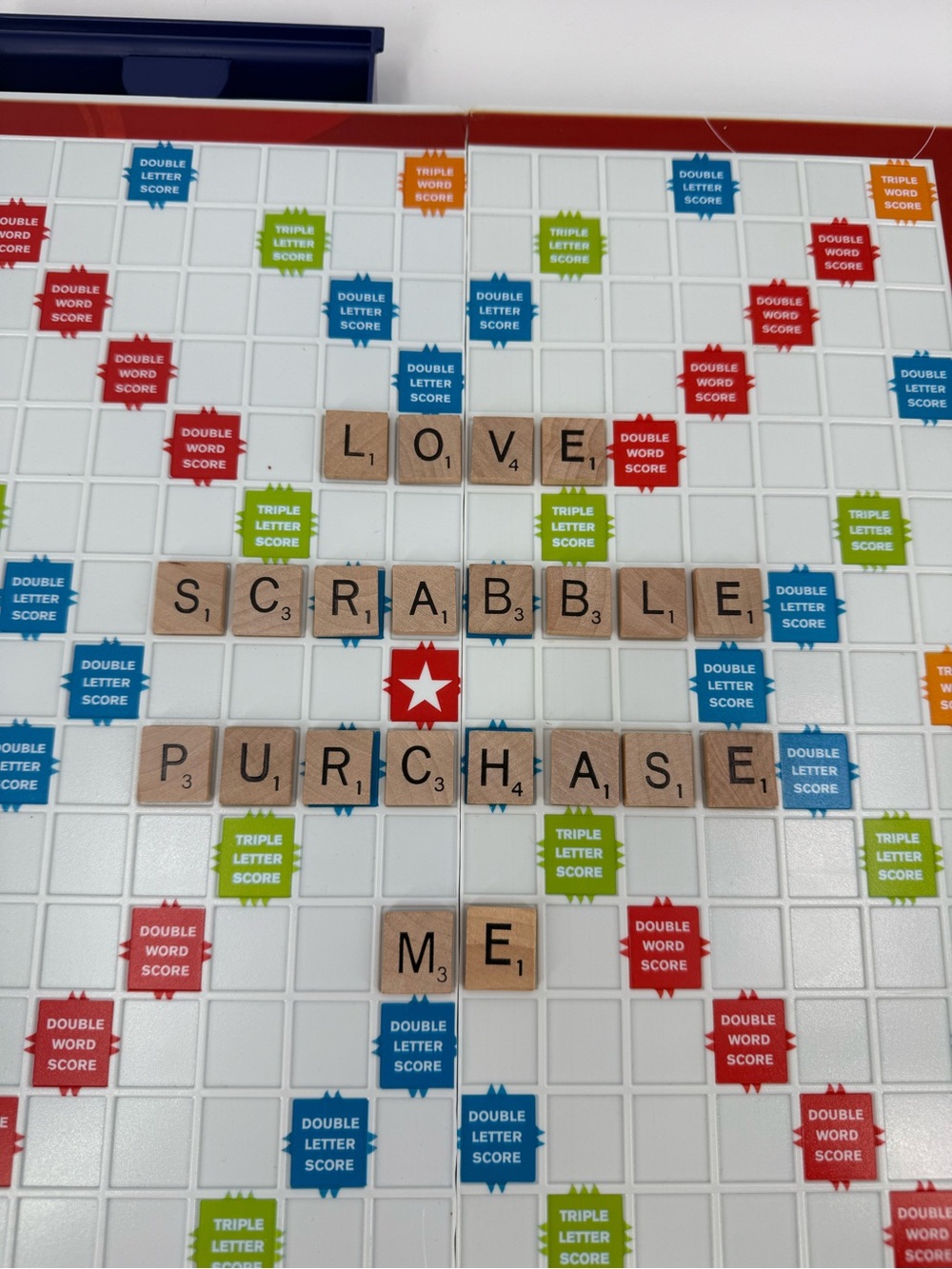 Scrabble Word Game - self contained Game Board
